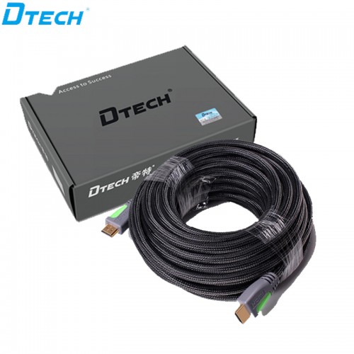 HDMI CABLE 10M HIGHT SPEED DTECH DT 6610 Gold One Computer